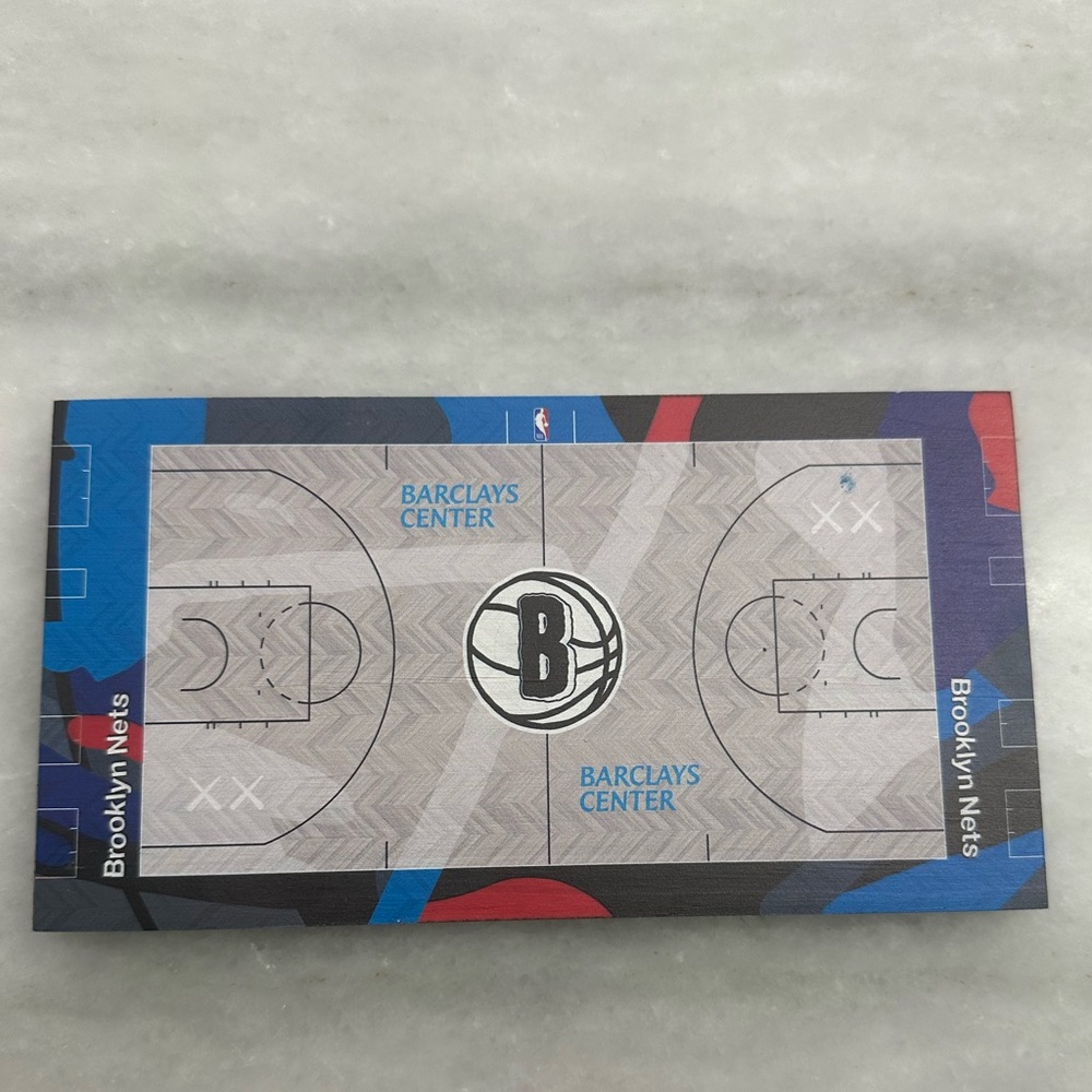 Brooklyn nets 2023-2024 collectible wooden plaque